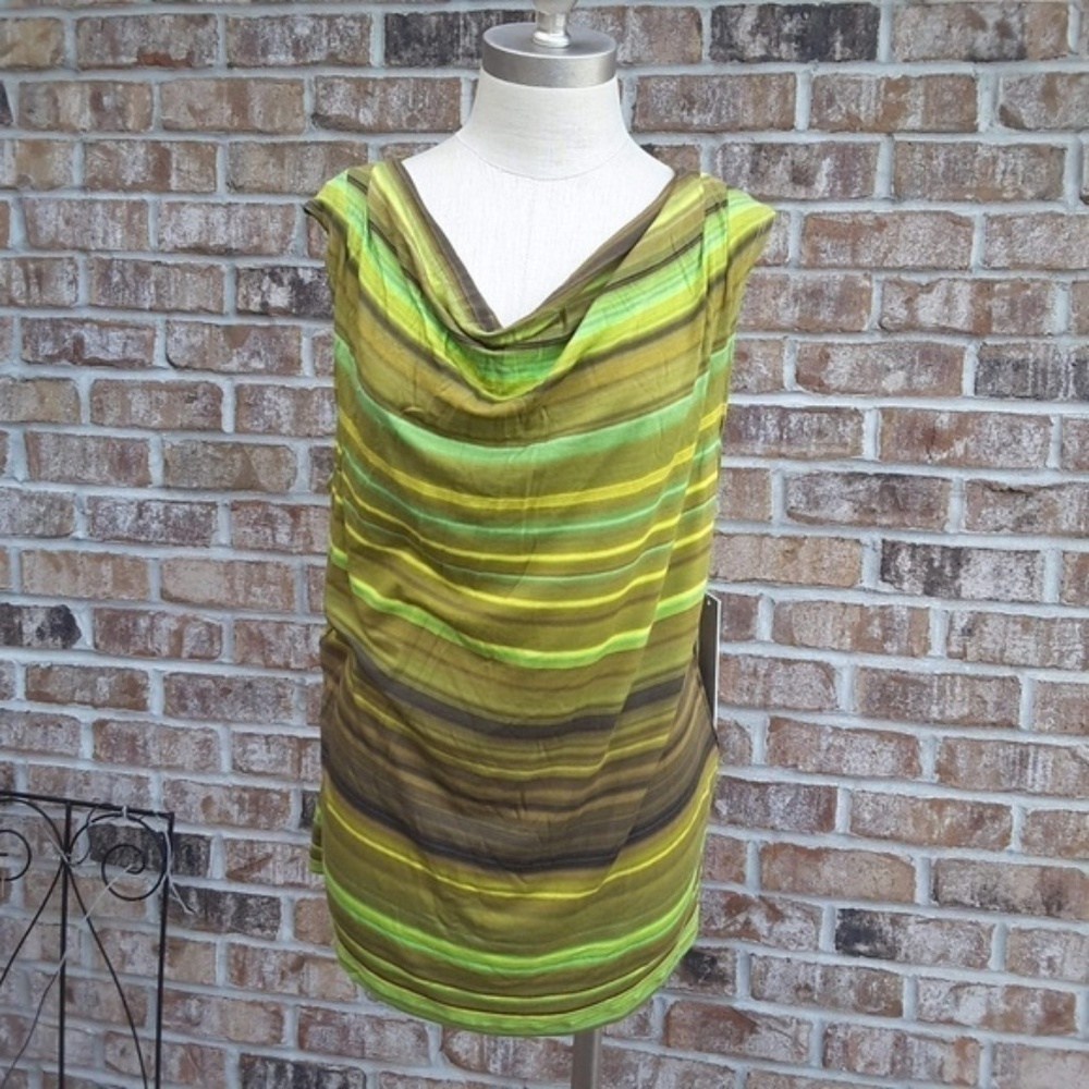 NWT LAURA ASHLEY sleeveless Cowl neck Top sz 1x